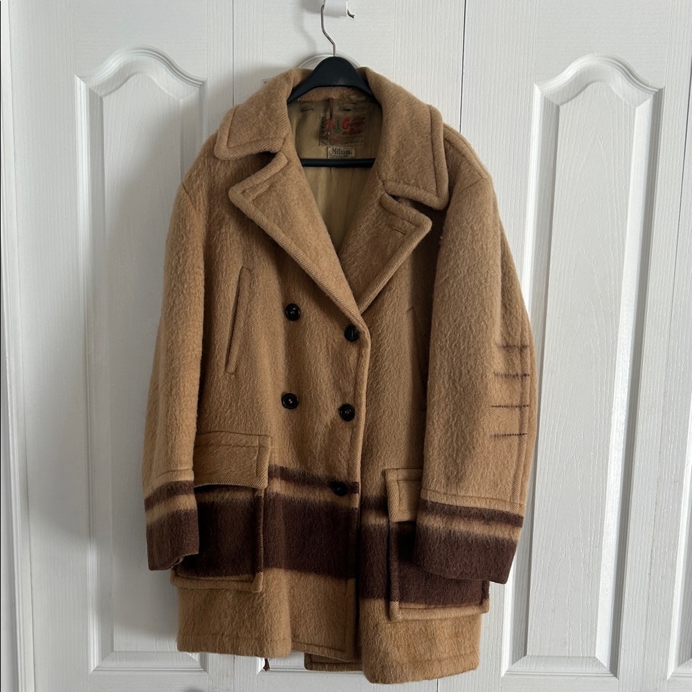 Vintage Men’s  Sears Early's Witney Point blanket coat. Milium lining
